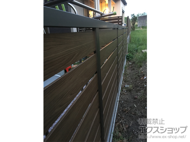 愛知県愛知郡東郷町ののフェンス・柵 モクハイフェンス フリーポールタイプ 施工例