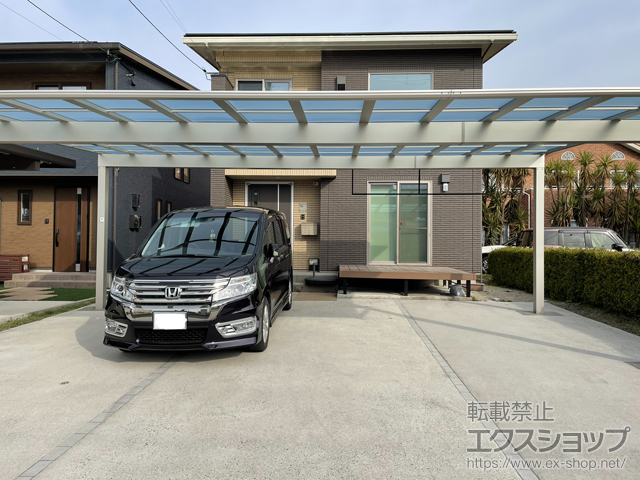 島根県出雲市ののカーポート エフルージュ トリプル FIRST 積雪〜20cm対応 施工例