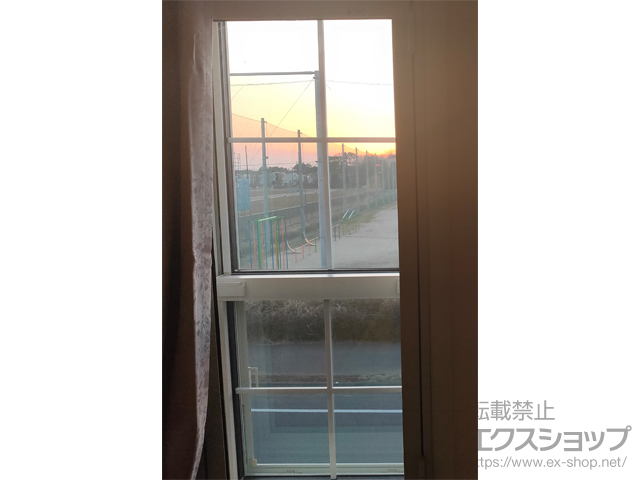 千葉県印西市のの二重窓（内窓） インプラス 開き窓 外観右吊元 施工例