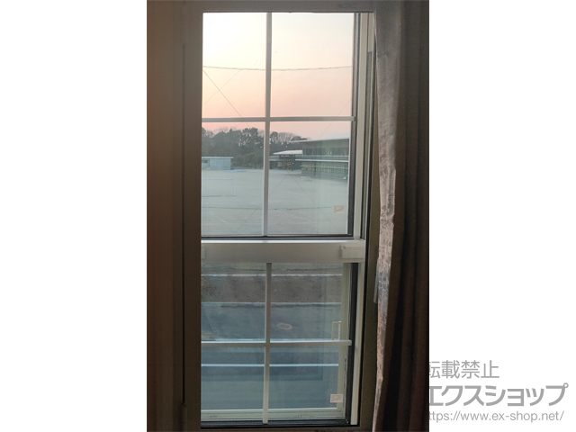 千葉県印西市のの二重窓（内窓） インプラス 開き窓 外観左吊元 施工例