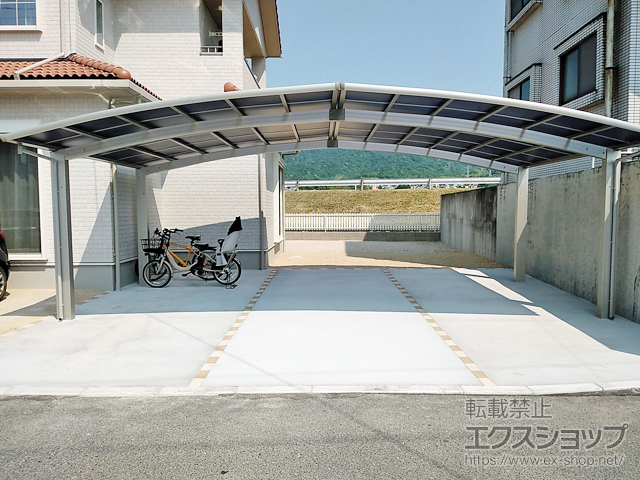 広島県広島市ののカーポート レイナトリプルポートグラン　積雪〜20cm対応 施工例