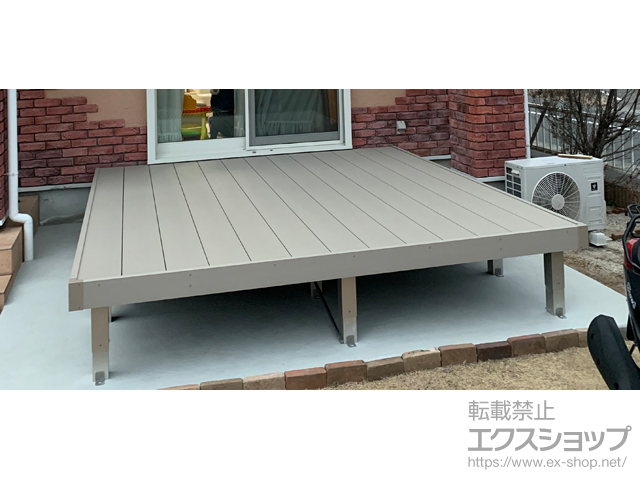 熊本県熊本市ののウッドデッキ リウッドデッキ 200 施工例