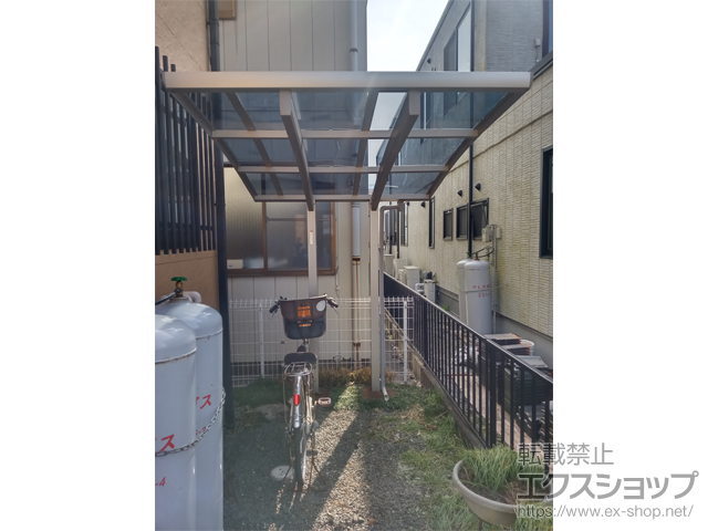 栃木県小山市ののサイクルポート・駐輪場 プレシオスポート ミニ 積雪〜20cm対応 施工例