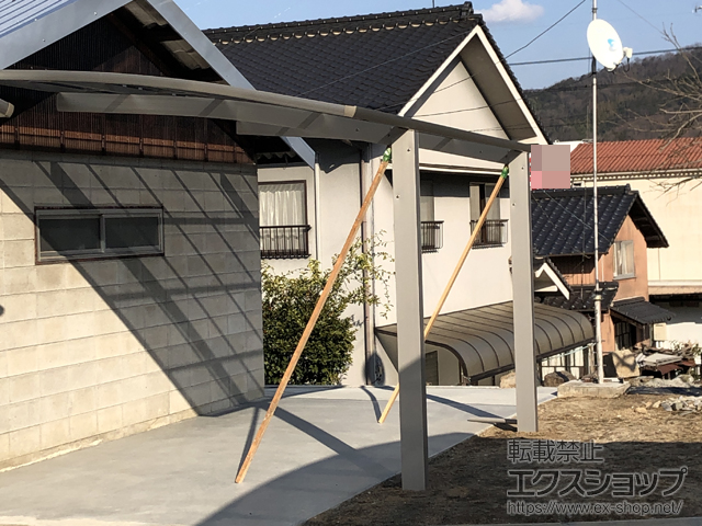 広島県福山市ののカーポート プレシオスポート 積雪〜20cm対応 施工例