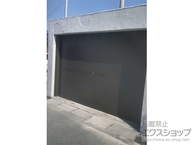 茨城県日立市ののガレージシャッター ガレージシャッタークワトロ 手動式 内部付タイプ 施工例