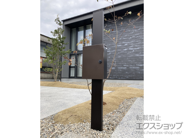 山口県光市のの機能門柱・ポスト シンプレオ ポストユニット 1型 施工例