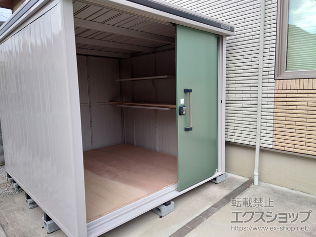 埼玉県草加市のの物置・屋外倉庫 エルモ 一般型 2220×2570×2116（LMD-2225） LMD-2225-EG 施工例