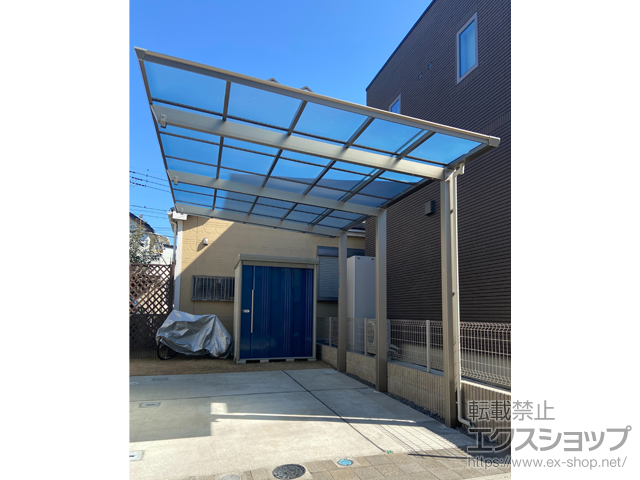 千葉県流山市ののカーポート セルフィ 積雪〜20cm対応 施工例