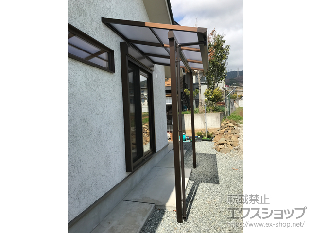 神奈川県秦野市ののテラス屋根 ソラリア F型 テラスタイプ 単体 積雪〜20cm対応 施工例