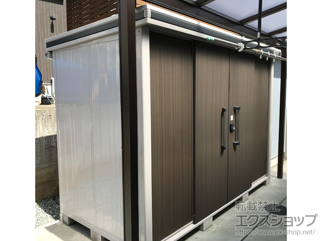 神奈川県秦野市のの物置・屋外倉庫 エルモ 一般型 2920×1520×2120 LMD-2915-DW+トイセット 施工例