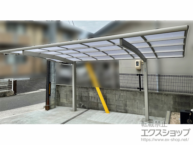 広島県広島市ののカーポート プレシオスポート 積雪〜20cm対応 施工例