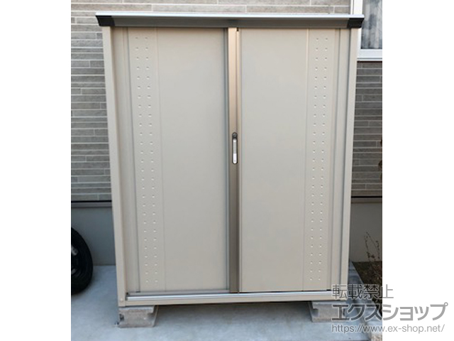長崎県大村市のの物置・屋外倉庫 グランプレステージジャンプ 1304×650×1600 GP-136B-F-MW 施工例