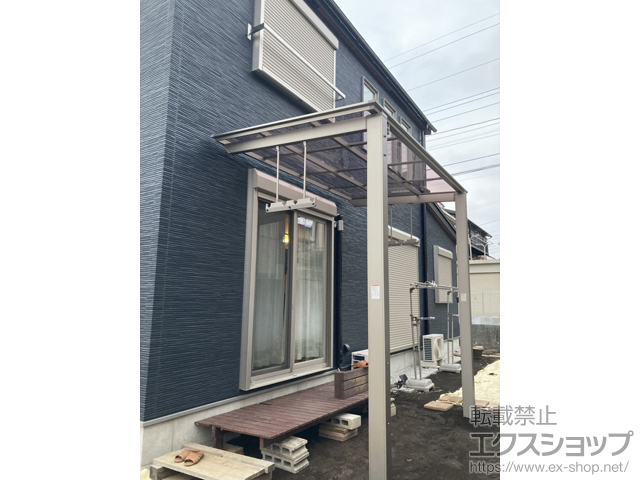 神奈川県横浜市ののテラス屋根 フーゴF 独立テラスタイプ 単体 積雪〜20cm対応 施工例