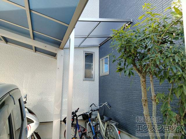 岡山県瀬戸内市ののテラス屋根 プレシオステラスII F型 テラスタイプ 単体 積雪〜20cm対応 施工例