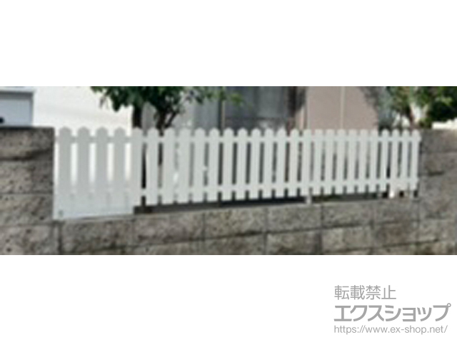 東京都日野市ののフェンス・柵 レスティンフェンス7型　自由柱施工 施工例