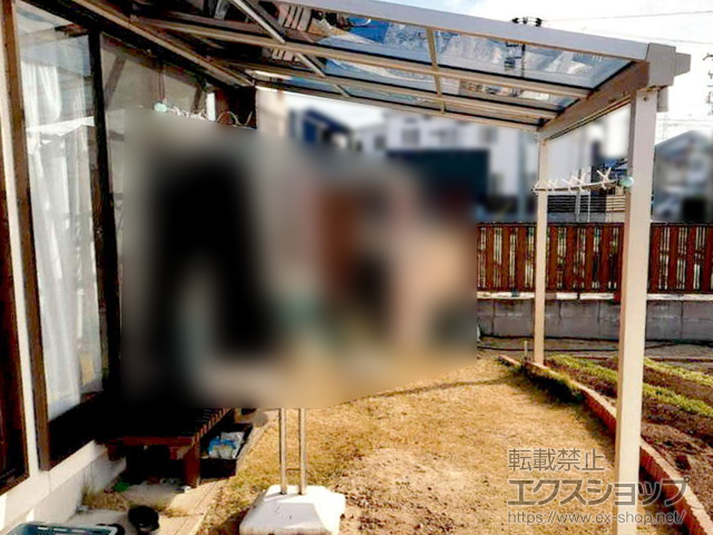 愛知県名古屋市ののテラス屋根 ソラリア F型 テラスタイプ 単体 積雪〜20cm対応 施工例
