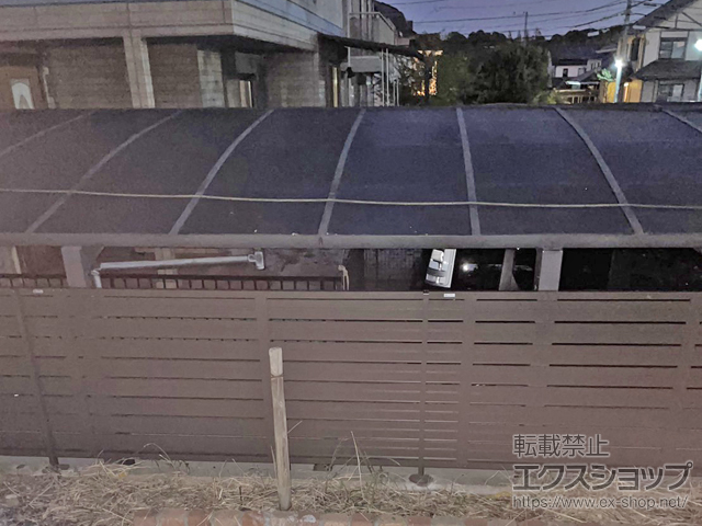 福岡県北九州市ののフェンス・柵 フェンスAB YS3型 横スリット3　フリーポールタイプ 施工例