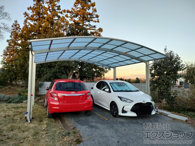 埼玉県児玉郡神川町ののカーポート アリュース ツインZ 積雪〜25cm対応 施工例