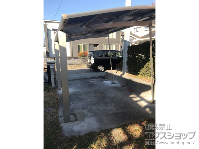 長野県小諸市ののカーポート プレシオスポート 積雪〜20cm対応 施工例