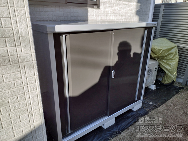 東京都国立市のの物置・屋外倉庫 シンプリー 一般型 1520×615×1303（MJX-156C） MJX-156C-EB 施工例