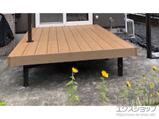 茨城県常陸大宮市ののウッドデッキ 樹ら楽ステージ 施工例