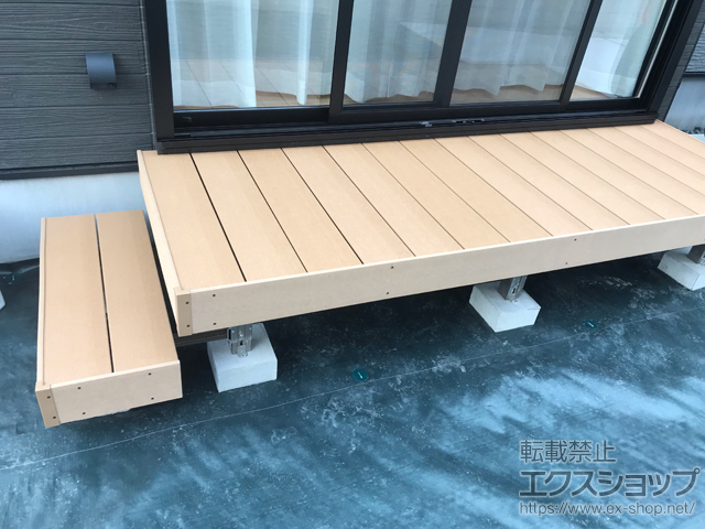 愛知県大府市ののウッドデッキ 樹ら楽ステージ 施工例