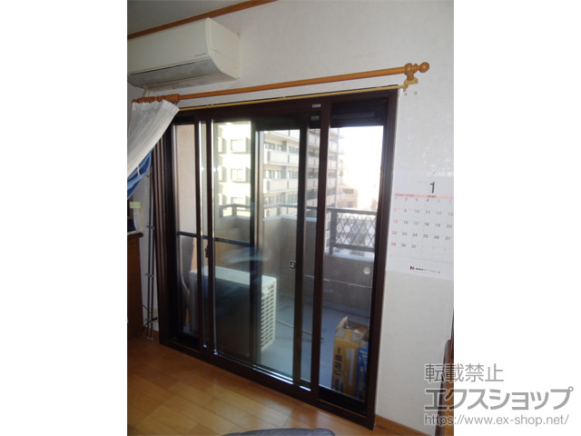 福岡県福岡市のの二重窓（内窓） インプラス 引違い窓 2枚建 施工例