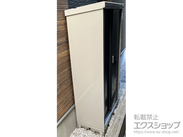 東京都大田区のの物置・屋外倉庫 シンプリー 一般型 900×415×1603 MJX-094D-CG 施工例