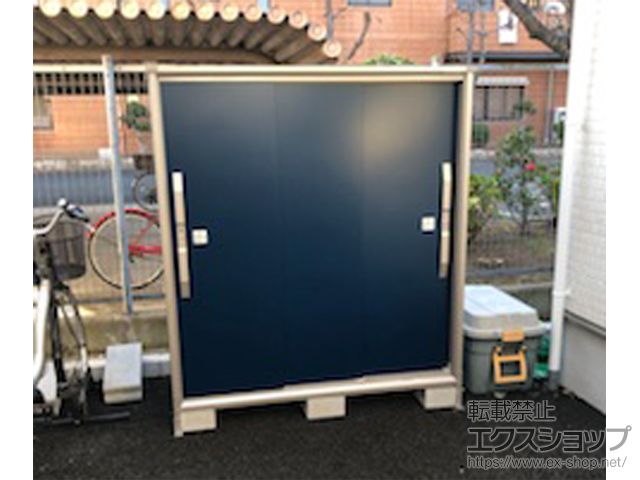 兵庫県尼崎市のの物置・屋外倉庫 エスモ 一般型 1500×674×1613 ESF-1506D-DO 施工例