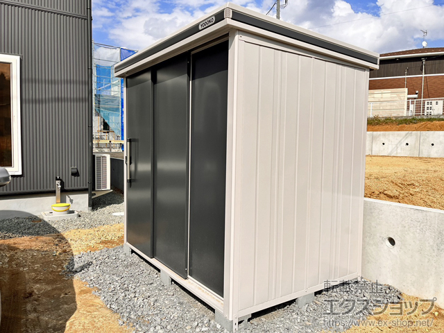 福島県福島市のの物置・屋外倉庫 エルモ 積雪型 2220×1520×2120 LMDS-2215-SM 施工例