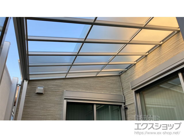 和歌山県田辺市ののテラス屋根 ソラリア F型 テラスタイプ 単体 積雪〜20cm対応 施工例