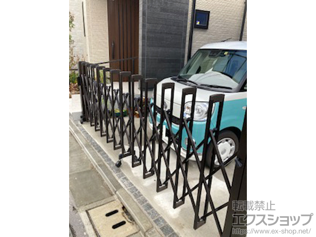 東京都葛飾区ののフェンス・柵、カーゲート、カーポート トリップゲートII 2型 スタンダード ノンレール 片開き 35S 施工例