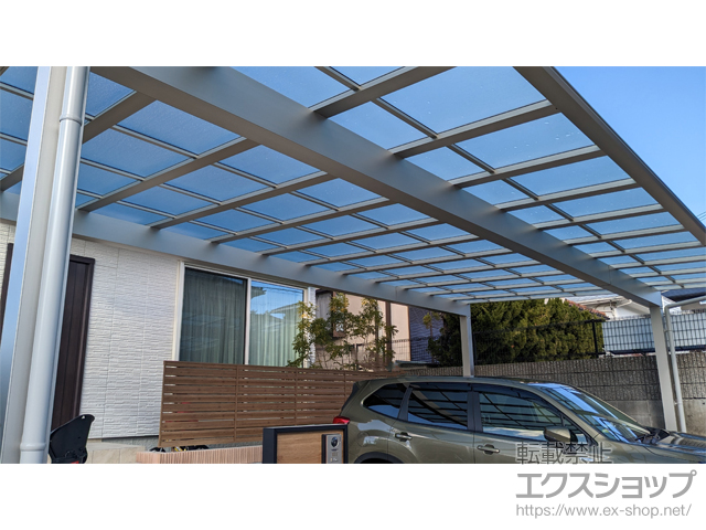 兵庫県神戸市ののカーポート エフルージュ トリプル FIRST 積雪〜20cm対応 施工例