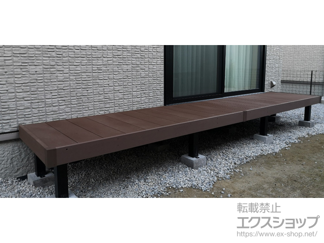 三重県四日市市ののウッドデッキ リウッドデッキ 200 施工例