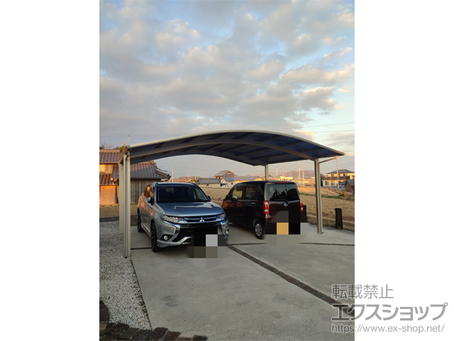 香川県高松市ののカーポート アリュース ツイン　積雪〜20cm対応 施工例