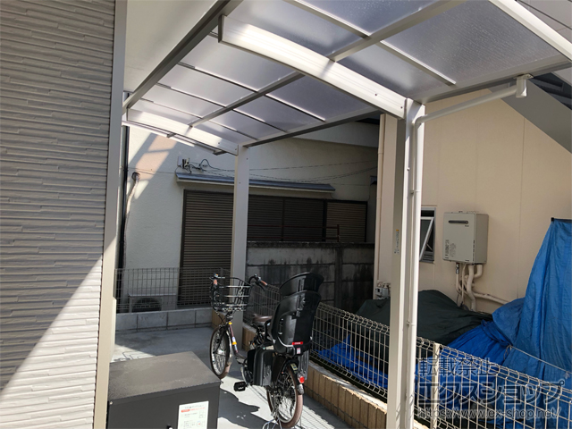 東京都八王子市ののサイクルポート・駐輪場 アリュース ミニZ 積雪〜25cm対応 施工例