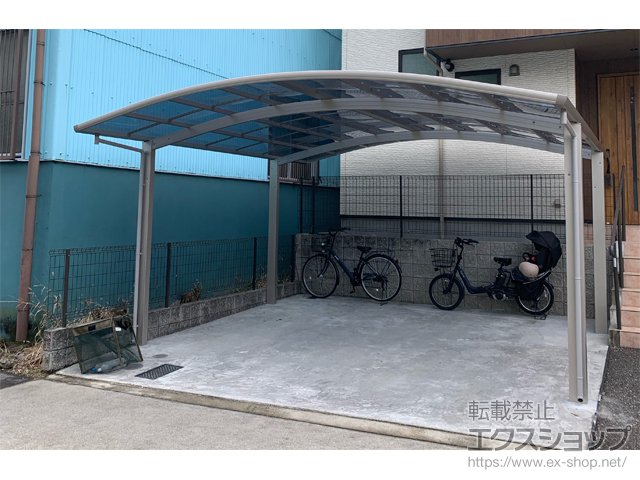 愛知県名古屋市ののカーポート プレシオスポート ワイド 積雪〜20cm対応 施工例