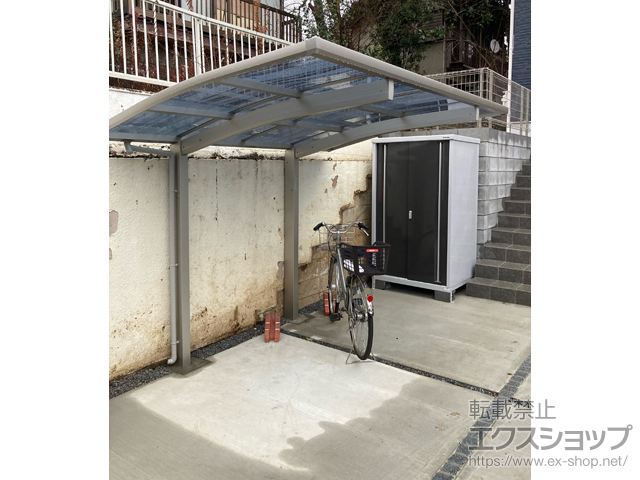 千葉県船橋市ののサイクルポート・駐輪場 アリュースミニ 積雪〜20cm対応 施工例