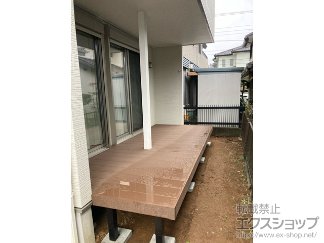 千葉県船橋市ののウッドデッキ リウッドデッキ 200 施工例