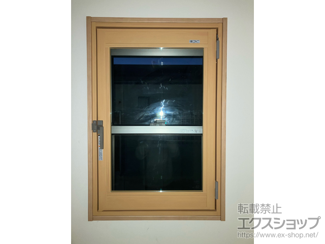 千葉県君津市のの二重窓（内窓） インプラス 開き窓 外観左吊元 施工例