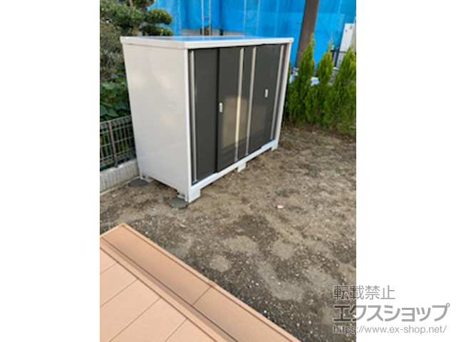 神奈川県横浜市のの物置・屋外倉庫 シンプリー 一般型 2160×905×1603 MJX-219D-P-EB 施工例
