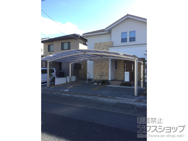 岐阜県岐阜市ののカーポート アリュース トリプル　積雪〜20cm対応 施工例