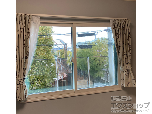 兵庫県高砂市のの二重窓（内窓） インプラス 引違い窓 変則2枚建 施工例