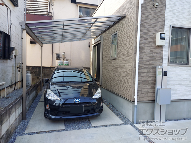 埼玉県さいたま市ののテラス屋根 スピーネ F型 テラスタイプ 単体 積雪〜20cm対応 施工例
