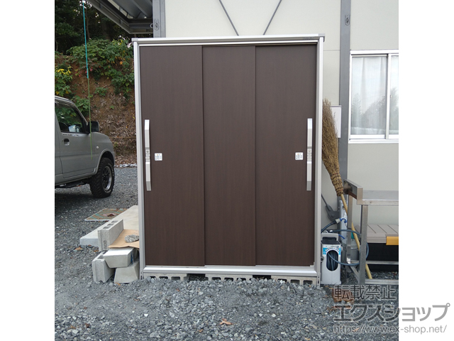 福岡県北九州市のの物置・屋外倉庫 エスモ 一般型 1500×774×1913 ESF-1507A-WC 施工例