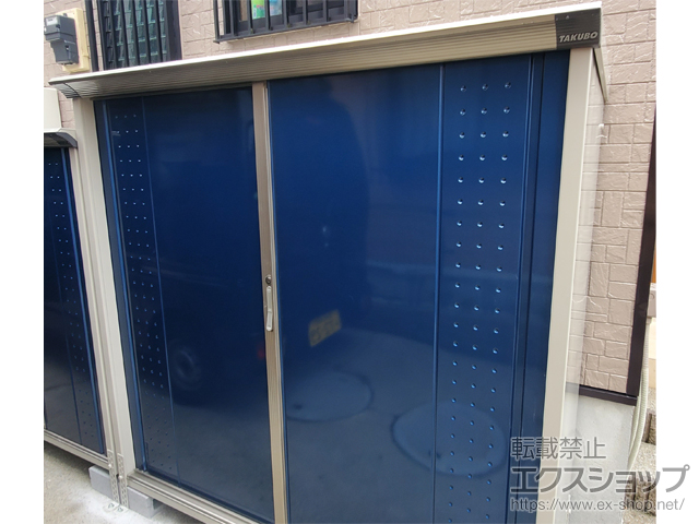 千葉県船橋市のの物置・屋外倉庫 グランプレステージジャンプ 1695×650×1600 GP-176B-F-DB＋棚板 施工例