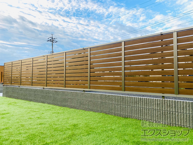 静岡県静岡市ののフェンス・柵、物置・屋外倉庫 モクハイフェンス　フリーポールタイプ 施工例