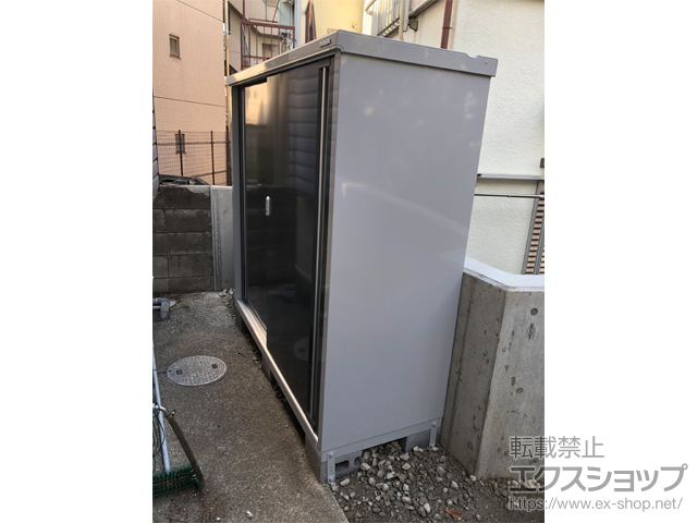東京都品川区のの物置・屋外倉庫 シンプリー 一般型 1740×615×1603 MJX-176D-CG 施工例
