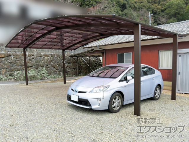 山口県山口市ののカーポート アリュース トリプル 積雪〜20cm対応 施工例