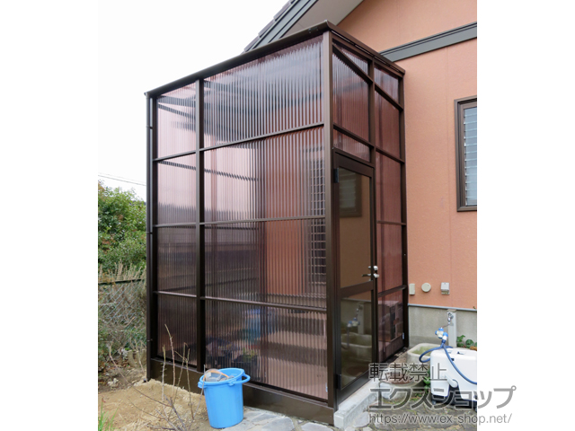 山口県山口市ののストックヤード ストックヤードII 片側ドア付きタイプ 積雪〜20cm対応 施工例